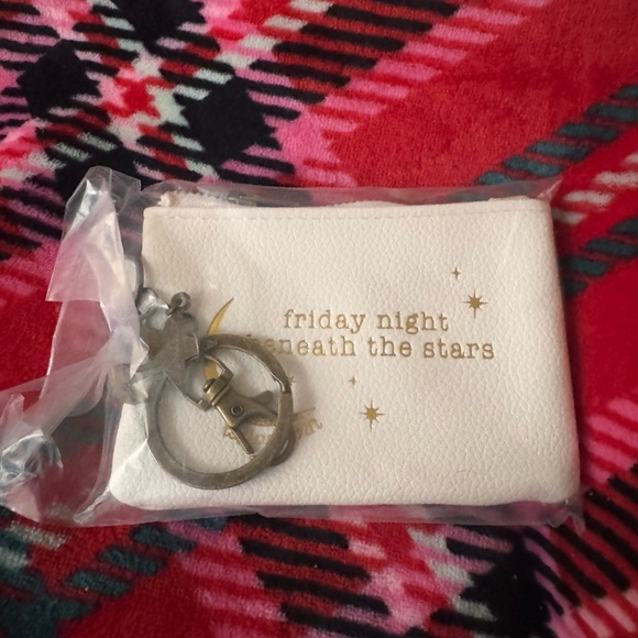 Taylor Swift Debut Friday Night Beneath the Stars White Pouch Keychain - Picture 1 of 7